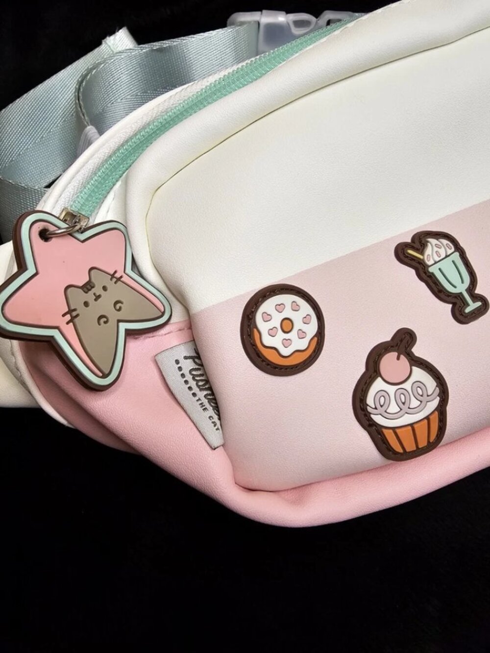Pusheen The Cat Crossbody/Belt Bag Purse, Pink, White--Rare/Hard to Find-